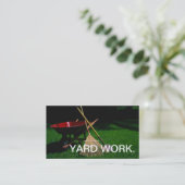 GARTENARBEITSKARTE VISITENKARTE (Stehend Vorderseite)