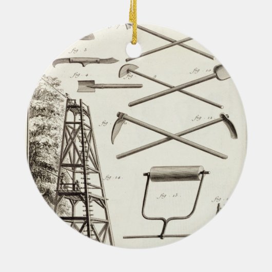 Gartenarbeitwerkzeuge und eine mobile keramikornament (Hinten)