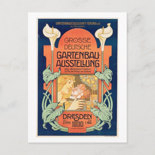 Gartenausstellung, Dresden 1900 Vintag Postkarte (Vorderseite)