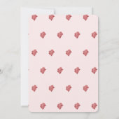 GartenBaby-Dusche, Rose Einladung (Rückseite)