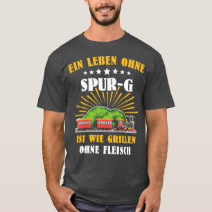 Gartenbahn Eisenbahn Garten Bahnhöfe 19 T-Shirt