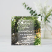 Gartenbank Einladung (Stehend Vorderseite)