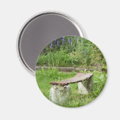Gartenbank Magnet (Vorderseite/Rückseite)