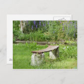Gartenbank Postkarte (Vorne/Hinten)