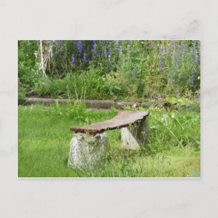 Gartenbank Postkarte