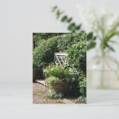 Gartenbank Postkarte (Stehend Vorderseite)