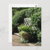 Gartenbank Postkarte (Vorne/Hinten)