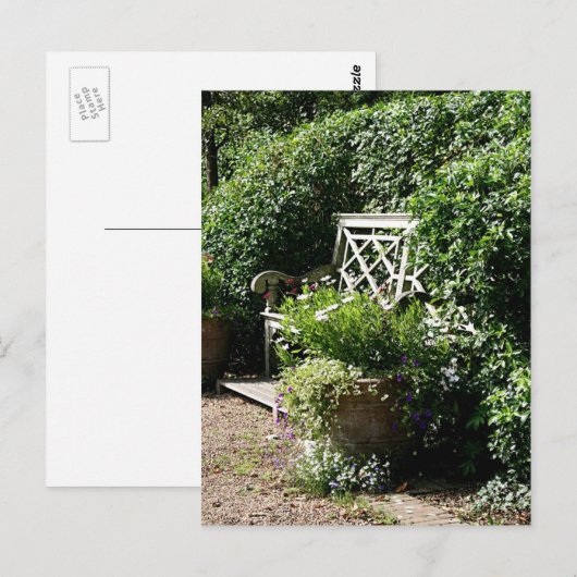 Gartenbank Postkarte (Vorne/Hinten)