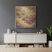 Gartenbank-Wandkunst Poster