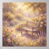 Gartenbank-Wandkunst Poster (Vorne)