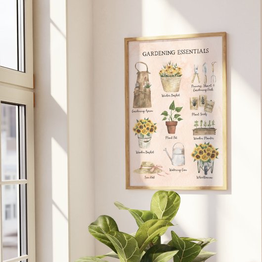 Gartenbau Essenzielle Sonnenblumen Gartenmöbel Cre Poster