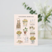 Gartenbau Essenzielle Sonnenblumen Gartenmöbel Cre Postkarte (Stehend Vorderseite)
