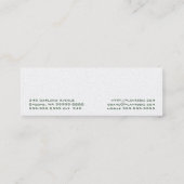 Gartenbau Grün Mini Visitenkarte (Rückseite)