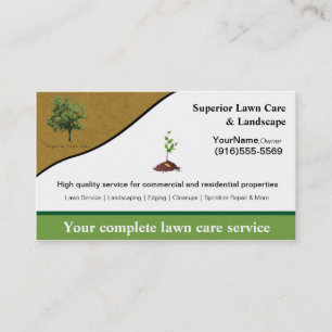 Gartenbau - Landscaper-Logo - Visitenkarte