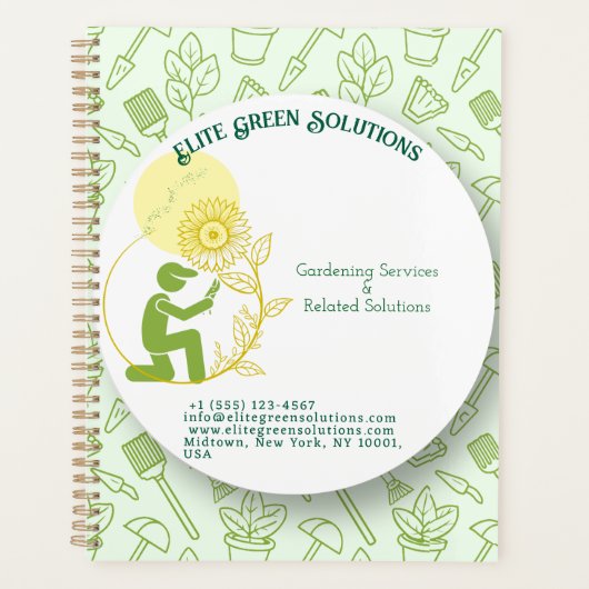 Gartenbau & Landschaftsgestaltung - Unternehmenska Planer (Vorderseite)