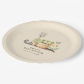 Gartenbau Pflanze Kleine Sprout Babydusche Pappteller (Schrägansicht)