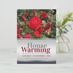 Gartenbau Rote Rosen Einladung