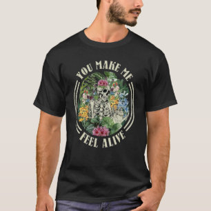 Gartenbau Skeleton Gartenbau Grafischer Cooler Gar T-Shirt
