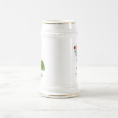 Gartenbau-Strichmännchen Bierglas (Mittel)