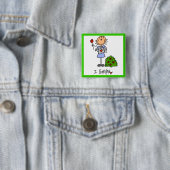 Gartenbau-Strichmännchen Button (Beispiel)