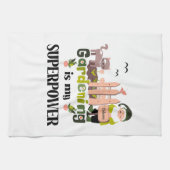 Gartenbau Supermacht, Niedlicher Gärtner Geschirrtuch (Horizontal)