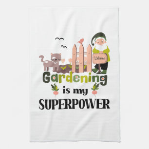 Gartenbau Supermacht, Niedlicher Gärtner Geschirrtuch