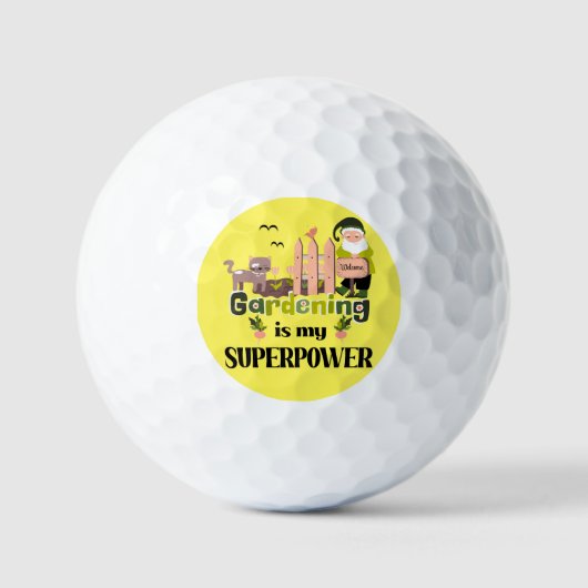 Gartenbau Supermacht, Niedlicher Gärtner Golfball (Vorderseite)