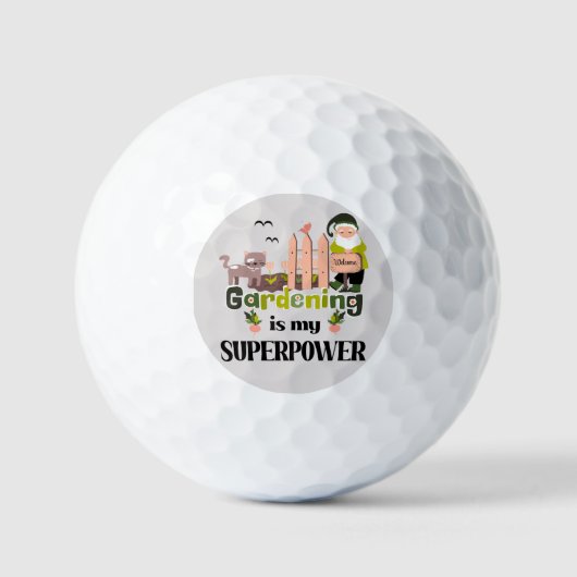 Gartenbau Supermacht, Niedlicher Gärtner Golfball (Vorderseite)