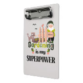 Gartenbau Supermacht, Niedlicher Gärtner Mini Klemmbrett (Gewinkelt2)