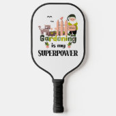 Gartenbau Supermacht, Niedlicher Gärtner Pickleball Schläger (Vorderseite)