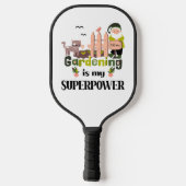 Gartenbau Supermacht, Niedlicher Gärtner Pickleball Schläger (Rückseite)