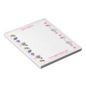 Gartenbau und Golf Personalisiert Notizblock (angewinkelt)