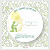 Gartenbau und Landschaftsgestaltung Aufkleber (Blatt)