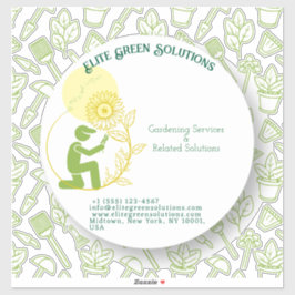 Gartenbau und Landschaftsgestaltung Aufkleber