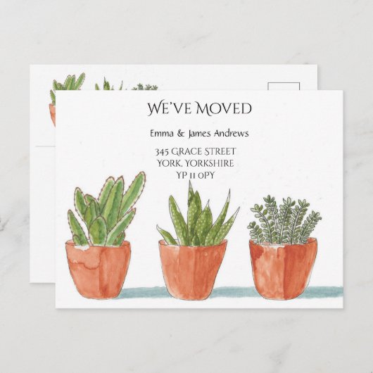 Gartenbau Wir haben die Ankündigung verschoben Pos Postkarte (Vorne/Hinten)