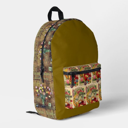 "Gartenbauer" Bedruckter Rucksack (Rückseitige Ecke links)