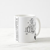 Gartenbauer Fertiliert seine Kultur Kaffeetasse (VorderseiteRechts)
