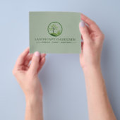 Gartenbauer Flyer | Professionelle Gärtnerei (Gruppe)