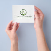Gartenbauer Flyer | Professionelle Gärtnerei (Gruppe)