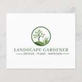 Gartenbauer Flyer | Professionelle Gärtnerei (Vorne)