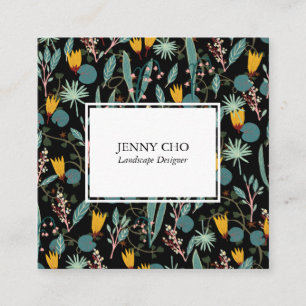 Gartenbauer Landscaping Gartenbau Pflanze Moderne  Quadratische Visitenkarte
