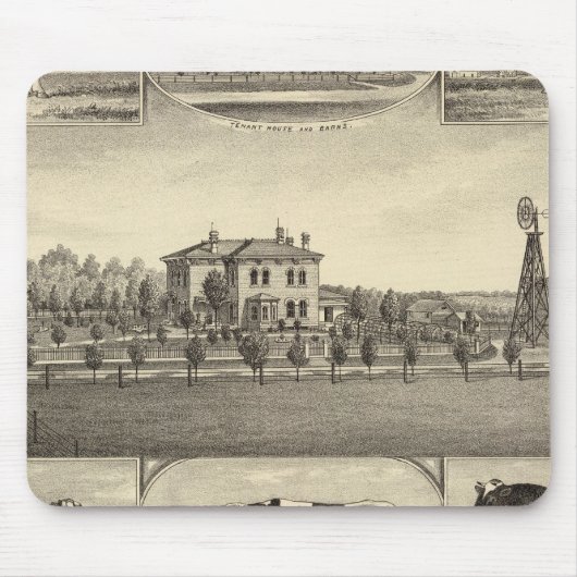 Gartenbauernhof von Prairie, Nebraska Mousepad (Vorne)