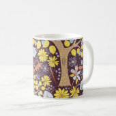 Gartenbäume, Blumen, Apfelmuster Kaffeetasse (VorderseiteRechts)