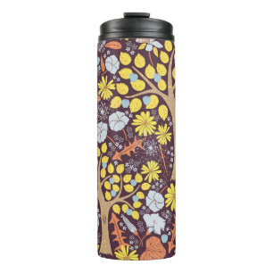 Gartenbäume, floral, Apfelmuster Thermosbecher