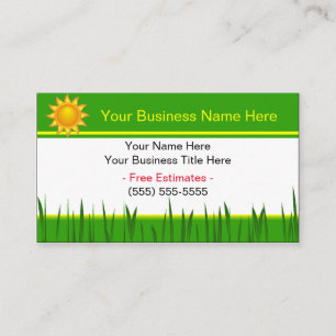 Gartenbauunternehmen Personalisierte Visitenkarte