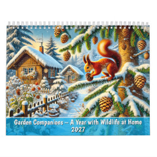 Gartenbegleiter – Ein Jahr mit Wildtieren Zuhause Kalender