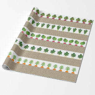 Gartenbetten Geschenkpapier