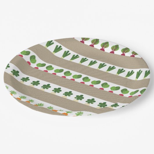 Gartenbetten Pappteller (Schrägansicht)