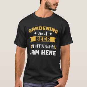 Gartenbier betrunkener Spaß Vater Tag T-Shirt