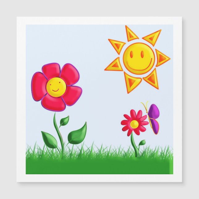 Gartenbild Magnetkarte (Vorderseite)